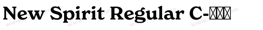 New Spirit Regular C字体转换